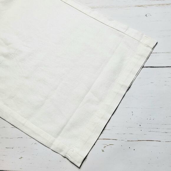 J.Crew Linen Blend Slim Wide Leg Drawstring Pants White Pull On Relaxed Large 14 - Picture 6 of 8